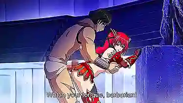 Цветной хентай мультик, где тяночек в доспехах ебут в дырки до криков оргазма